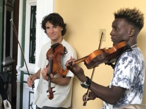 George & Draico w:violins